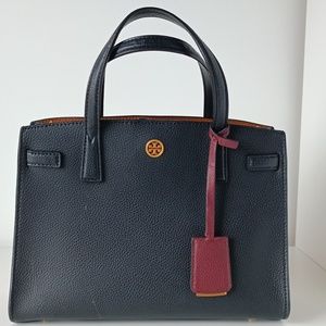 Tory Burch black satchel bag (small walker model)